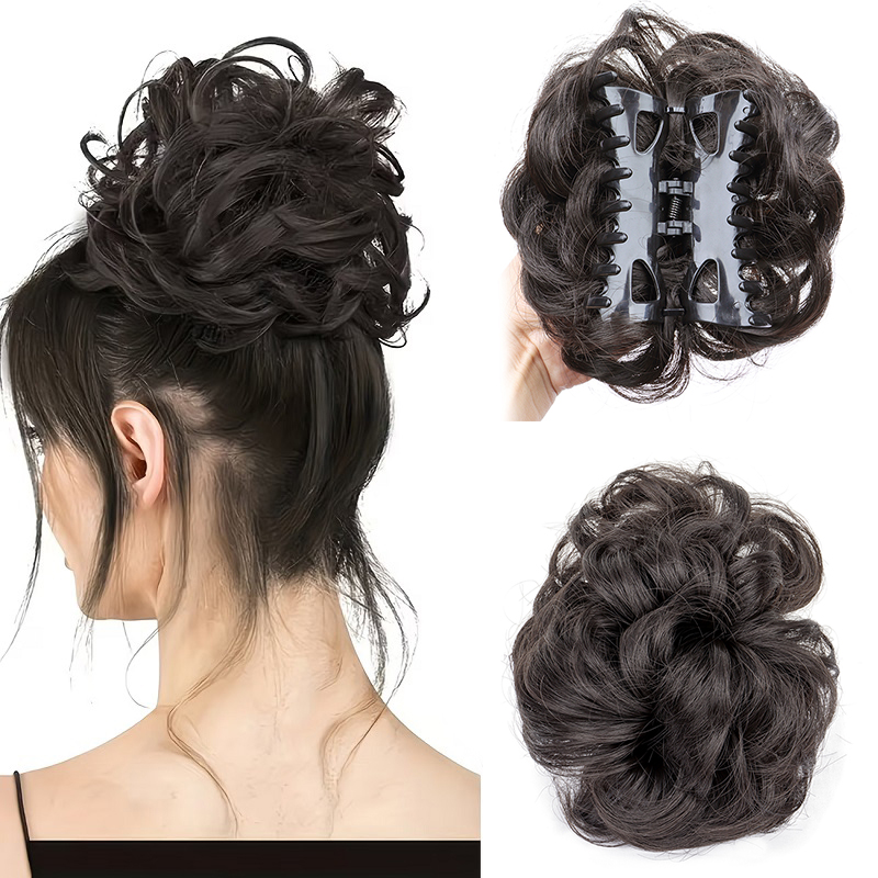 Syntetyczny, niechlujny kok z  – Claw Clip Messy Bun Hair Piece recenzja i cena