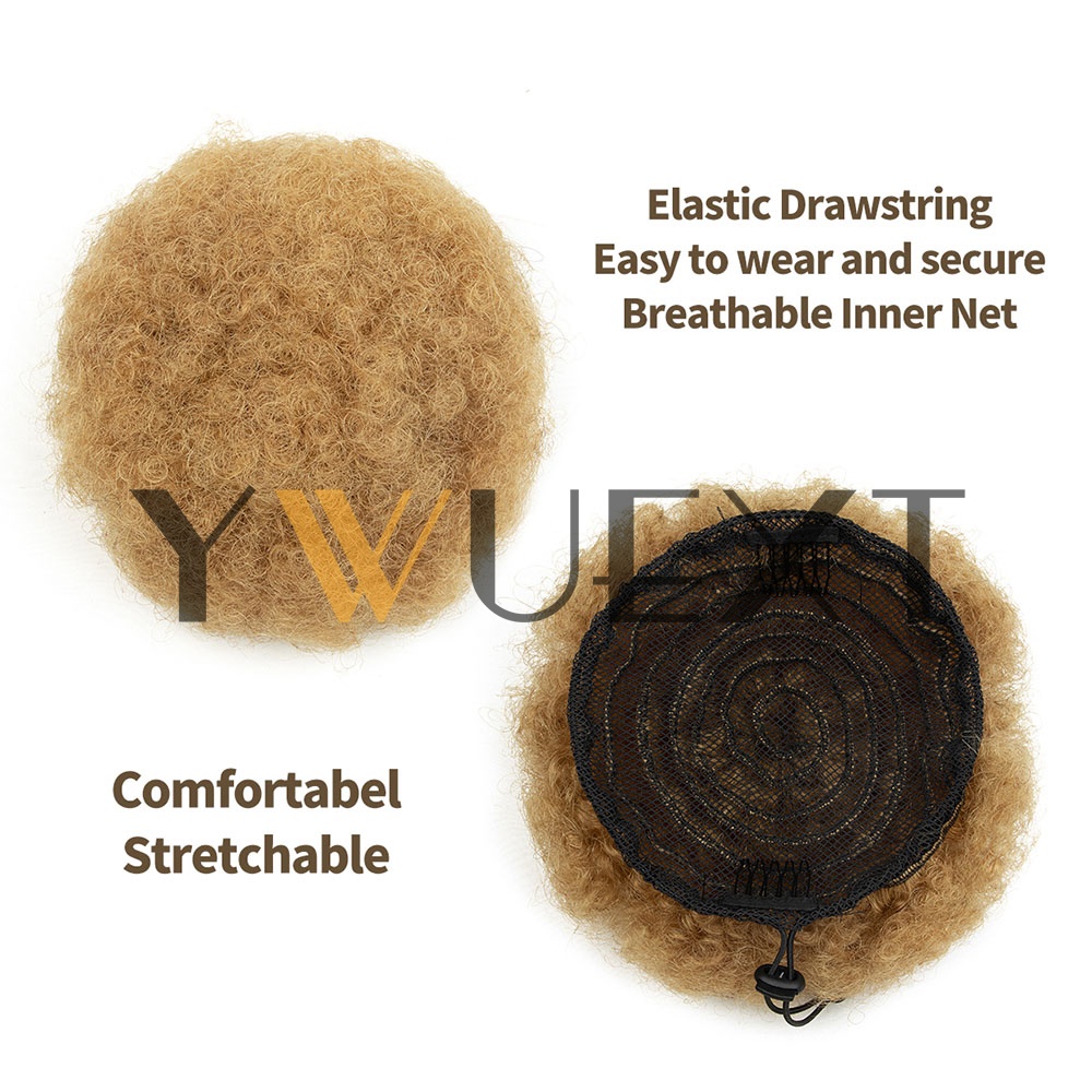 YWUEXT Honey Gold Afro Kinky P – Drawstring Afro Curly Puff Ponytail recenzja i cena