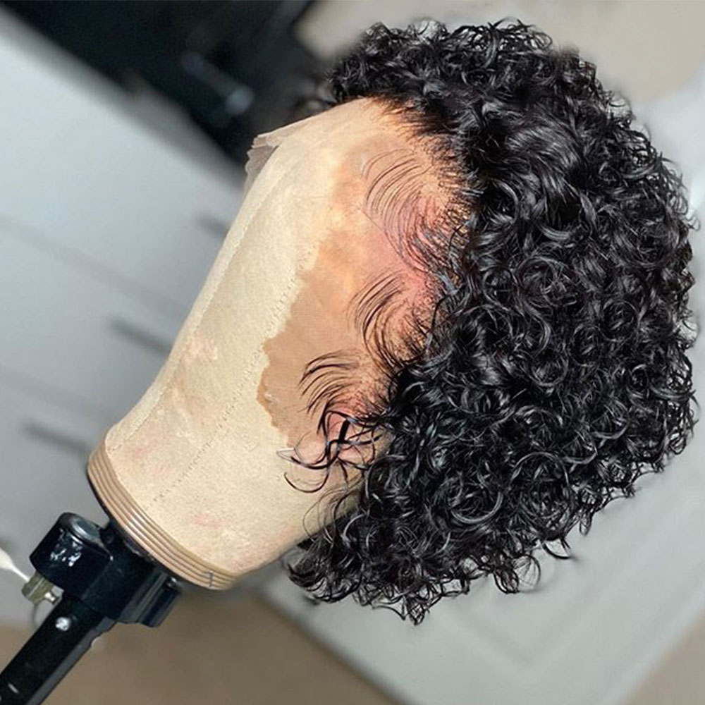 Peruka Krótka Pixie z Kręconym – Short Pixie Cut Wig Human Hair Cheap recenzja i cena