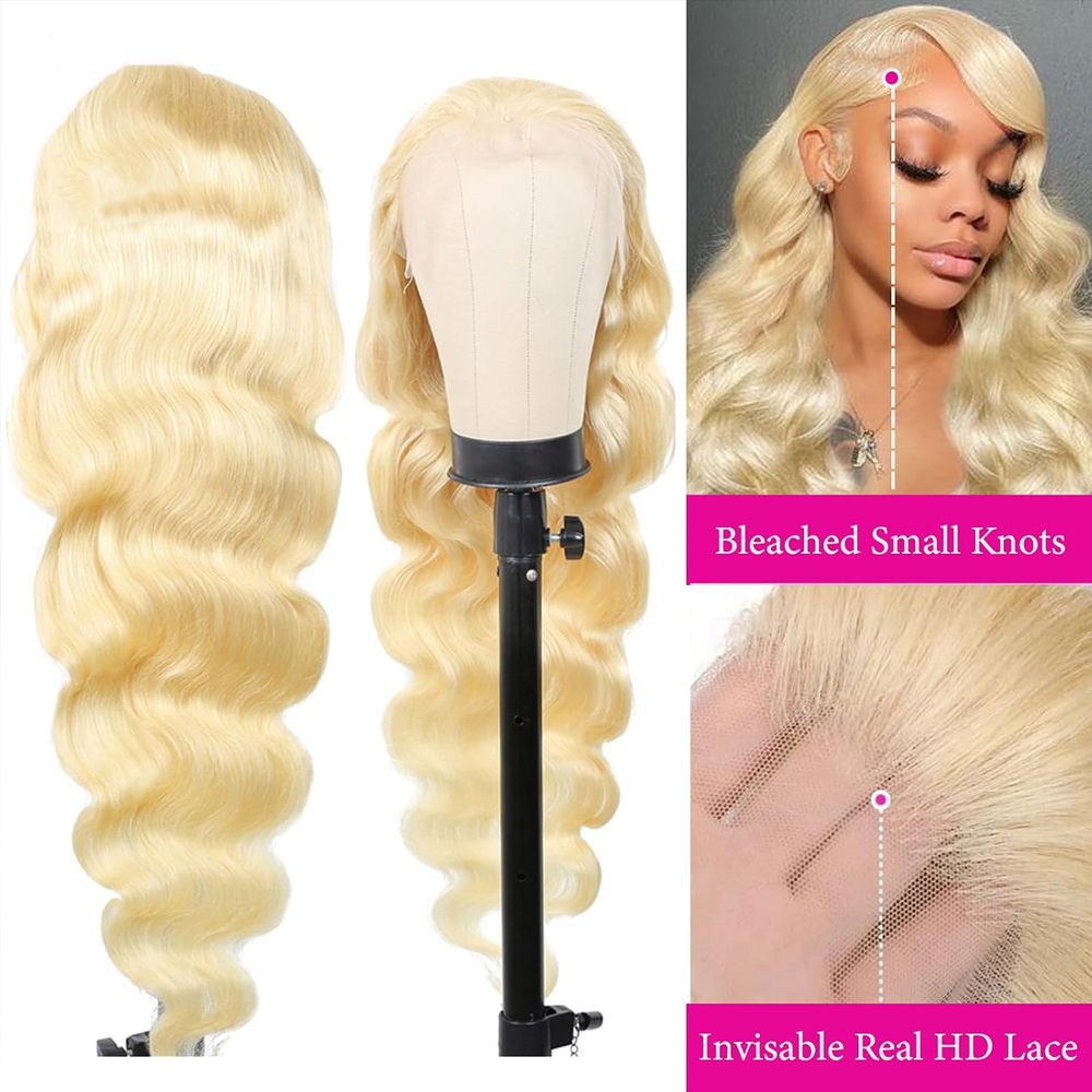 Peruki z ludzkich włosów w kol – 613 Blonde Body Wave Lace Front Wig recenzja i cena