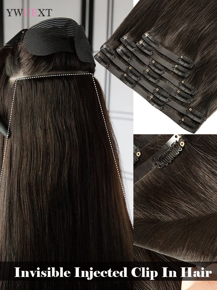 Niewidoczne doczepiane włosy n – Seamless Clip In Hair Extensions Human Hair recenzja i cena