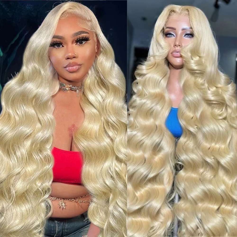 Peruki blond 613 o długości 26 – 613 Blonde Body Wave Lace Front Wig recenzja i cena