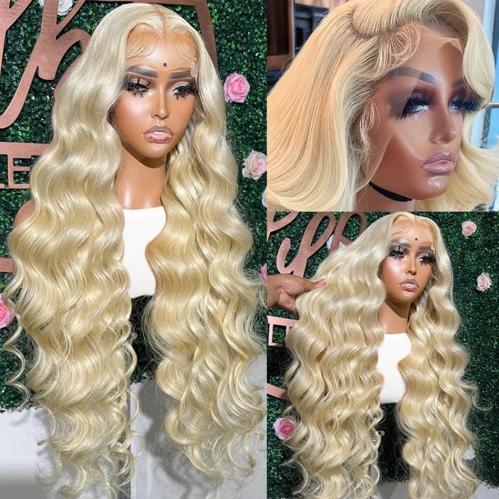 Peruki blond 613 o długości 26 – 613 Blonde Body Wave Lace Front Wig recenzja i cena