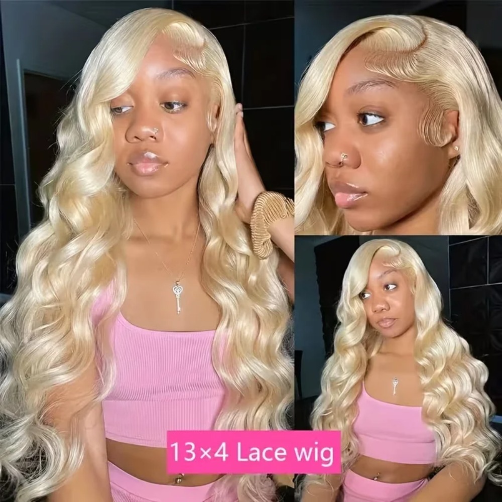 Peruki blond 613 o długości 26 – 613 Blonde Body Wave Lace Front Wig recenzja i cena