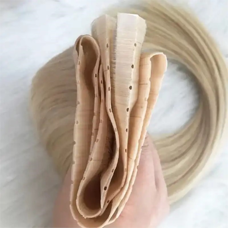 Niewidoczne włosy PU z otworem – Invisible Tape In Extensions Real Hair recenzja i cena