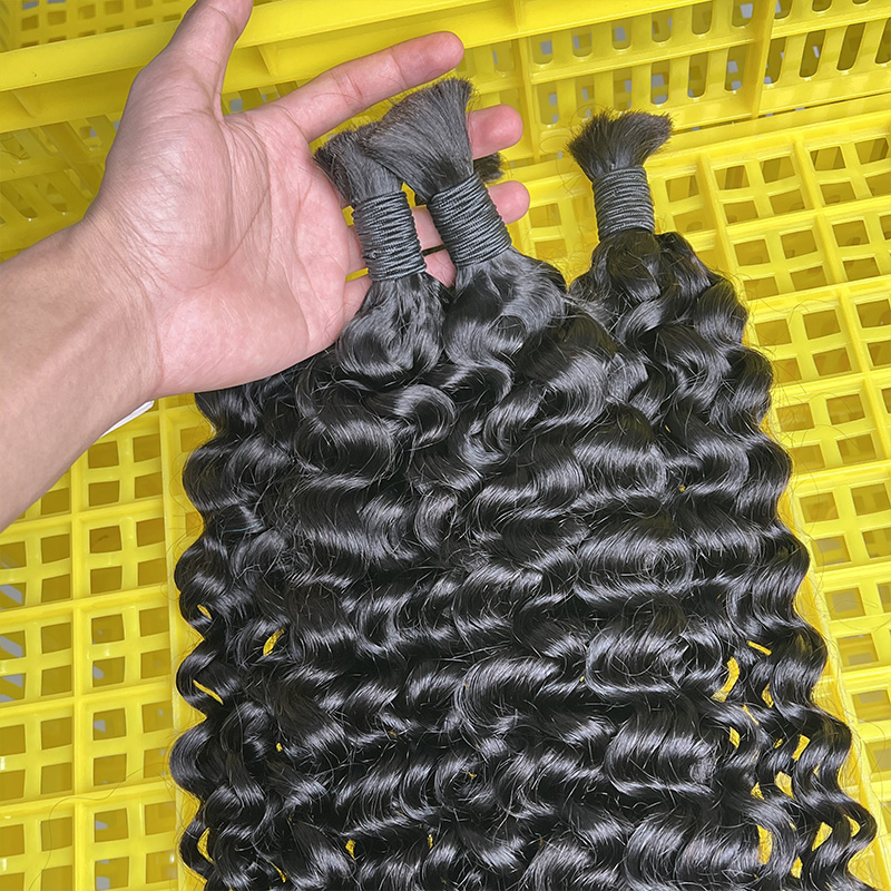 100% Ludzkie Włosy w Kępkach d – Water Wave Bulk Human Hair For Braiding recenzja i cena