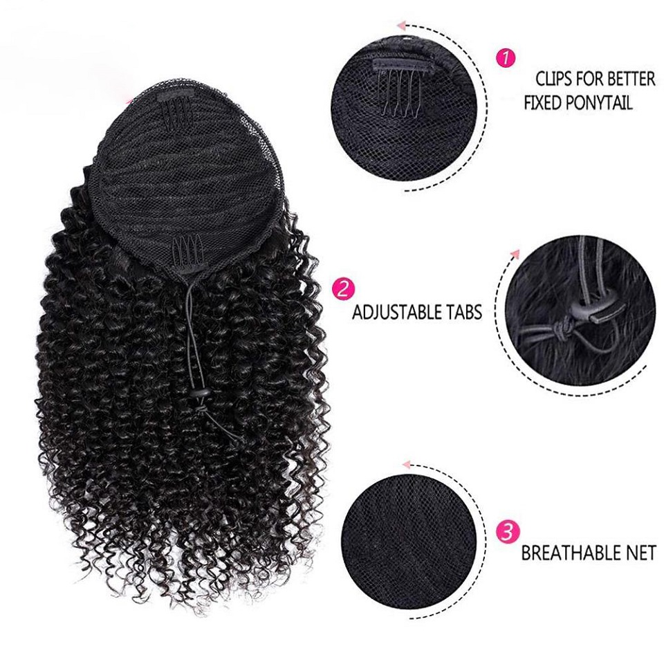 24 26 cali Długi Afro Kinky Kr – Seamless Clip In Hair Extensions Human Hair recenzja i cena
