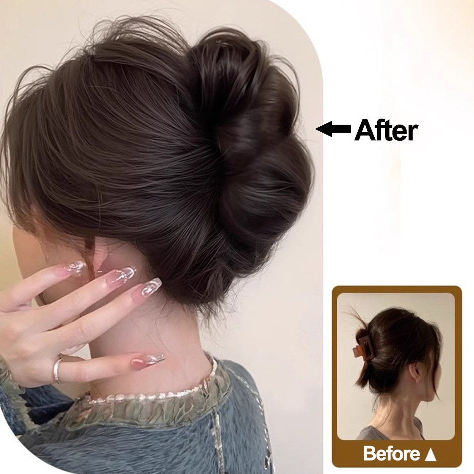 Syntetyczny roztrzepany kok ka – Claw Clip Messy Bun Hair Piece recenzja i cena