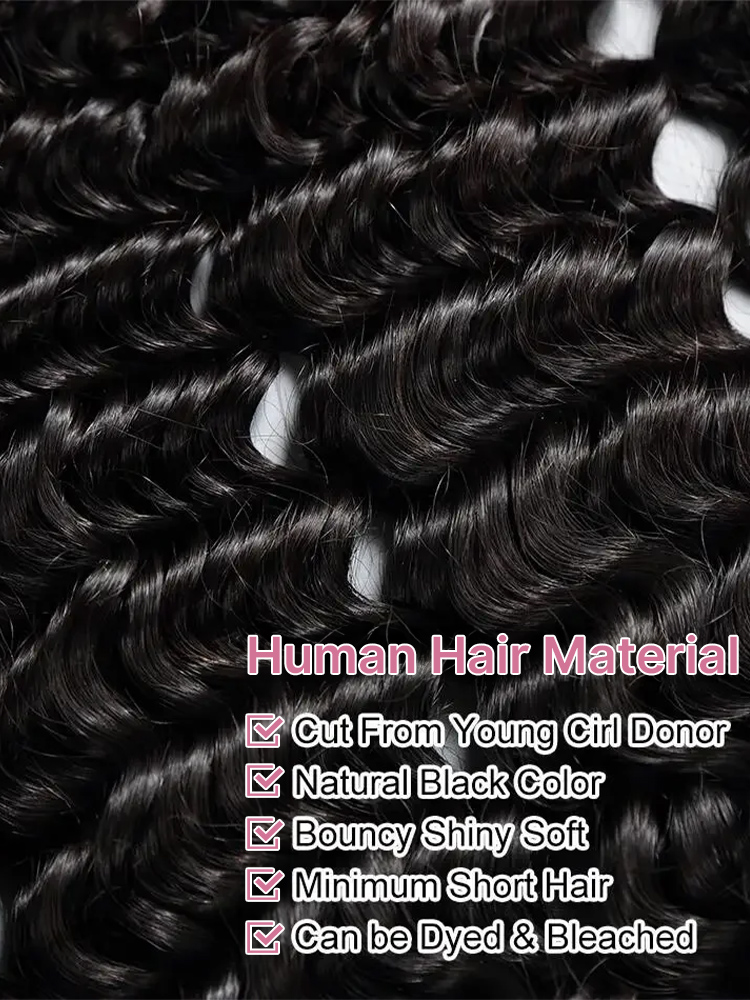 Peruki z ludzkich włosów o gęs – Water Wave Bulk Human Hair For Braiding recenzja i cena
