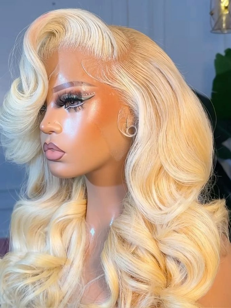 Peruka z ludzkich włosów w kol – 613 Blonde Body Wave Lace Front Wig recenzja i cena