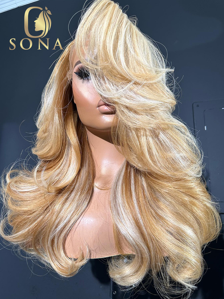 613 #   27 #   Peruka z natura – 613 Blonde Body Wave Lace Front Wig recenzja i cena
