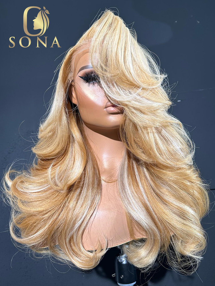 613 #   27 #   Peruka z natura – 613 Blonde Body Wave Lace Front Wig recenzja i cena