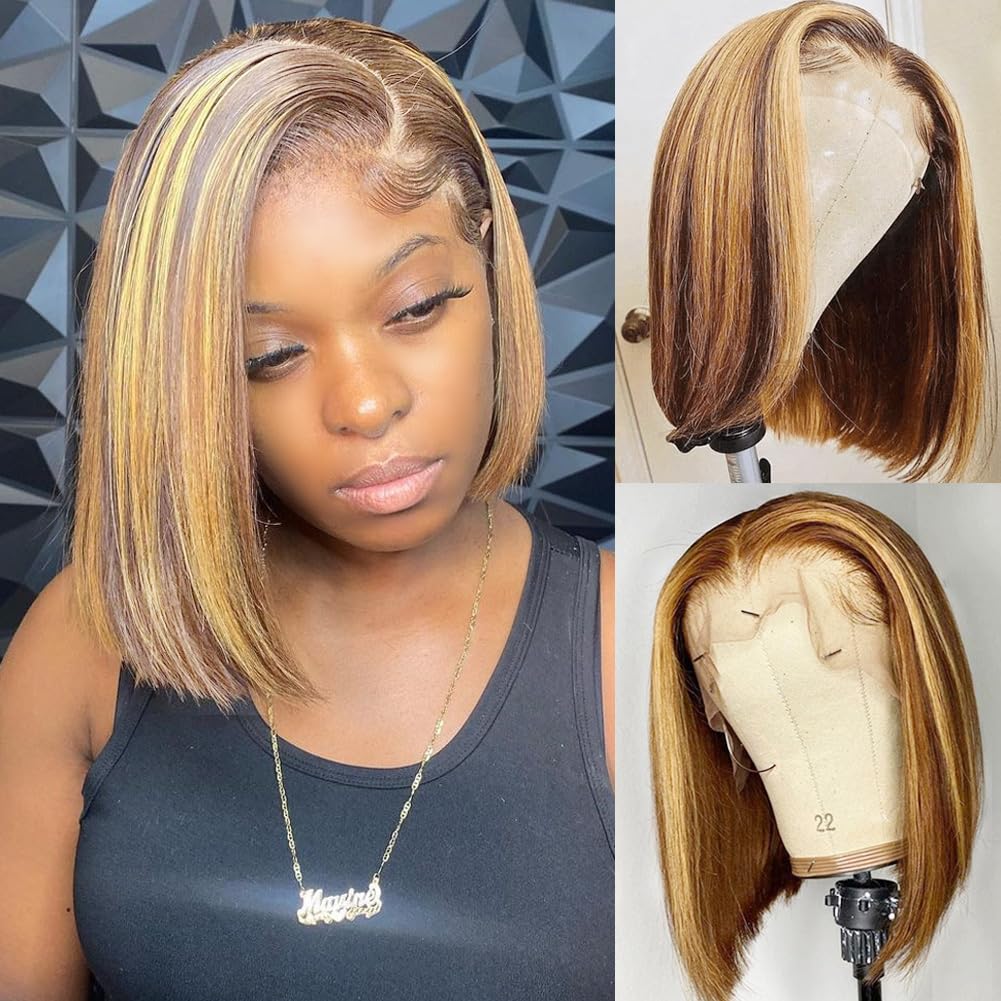 Peruka Bob z naturalnych włosó – Pre Parted 13X4 Lace Front Bob Wig recenzja i cena