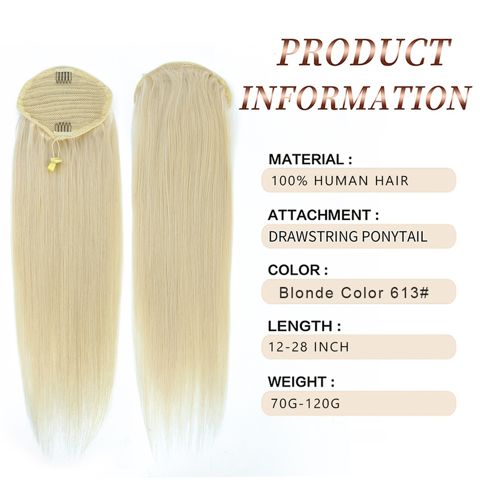 SOVO sznurkiem kucyk ludzki wł – Seamless Clip In Hair Extensions Human Hair recenzja i cena