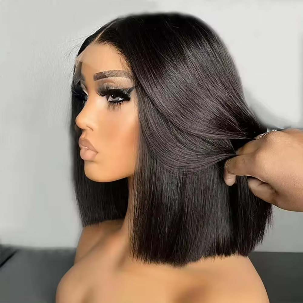 Peruki z brazylijskich włosów  – Pre Parted 13X4 Lace Front Bob Wig recenzja i cena