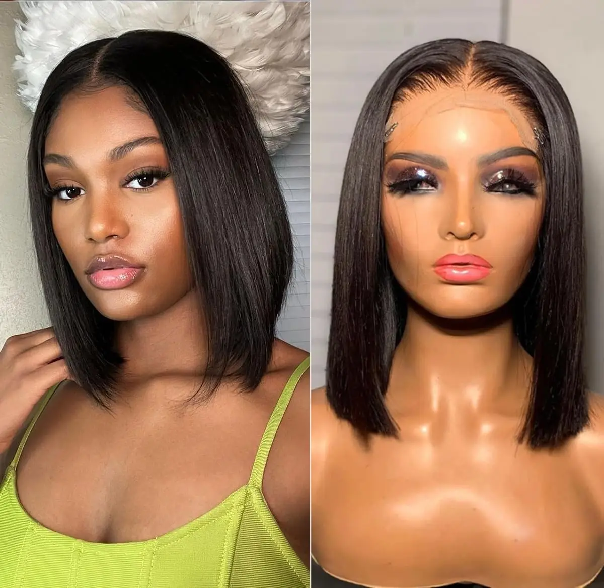 Proste peruki z krótkim bobem  – Glueless Wear And Go Human Hair Wig recenzja i cena