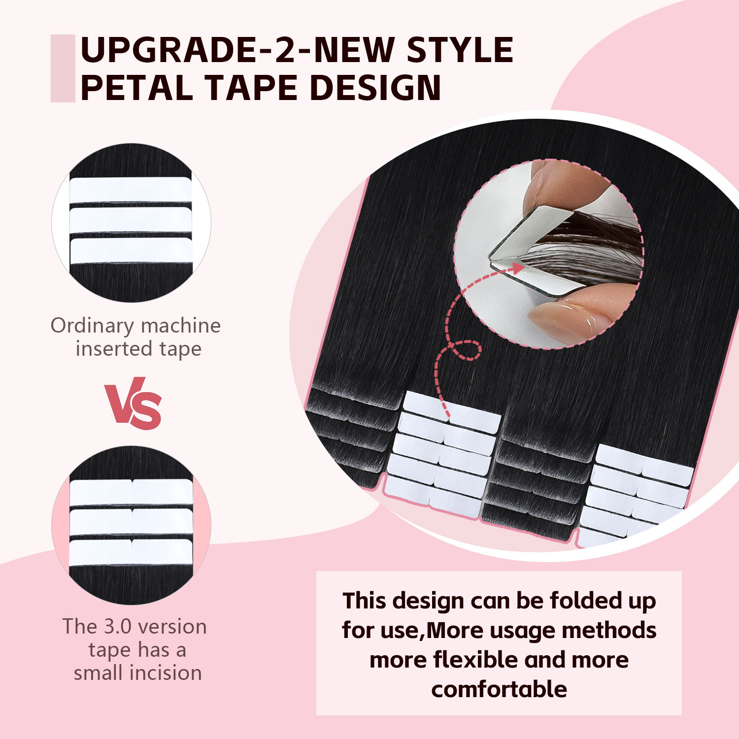 Taśma niewidoczna do przedłuża – Invisible Tape In Extensions Real Hair recenzja i cena
