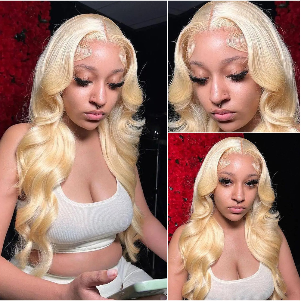 Peruka z przezroczystą koronką – 613 Blonde Body Wave Lace Front Wig recenzja i cena