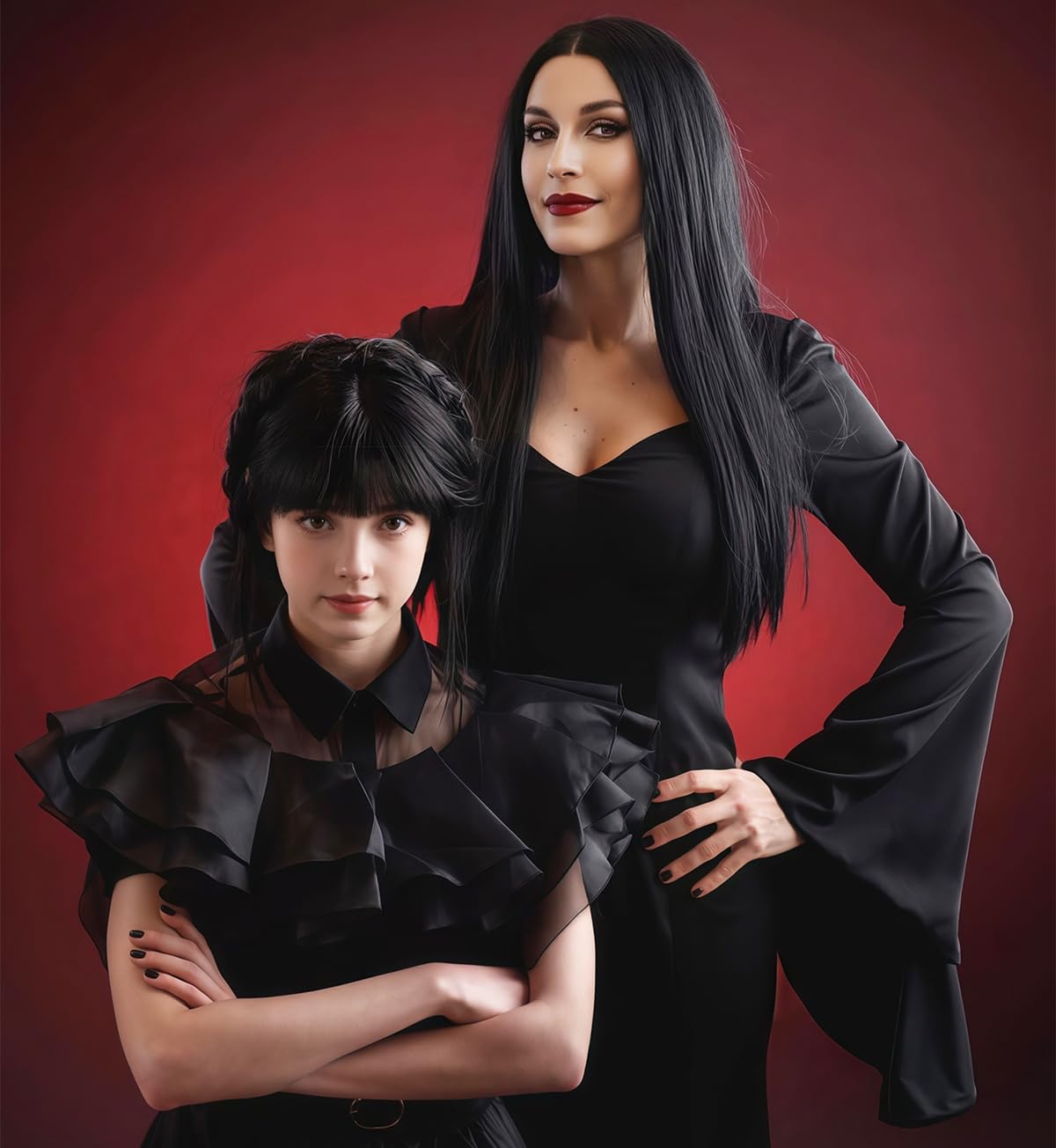 Syntetyczna długa czarna peruk – Synthetic Braided Wigs For Black Women recenzja i cena