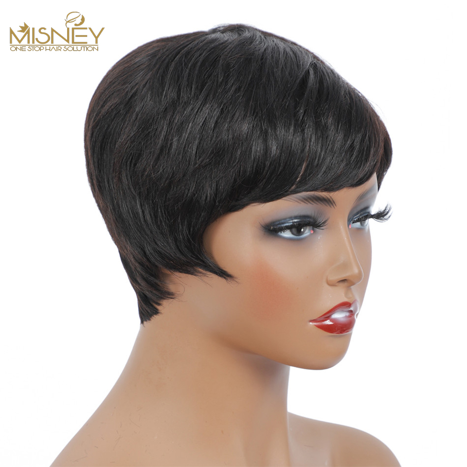 Peruka z naturalnych krótkich  – Short Pixie Cut Wig Human Hair Cheap recenzja i cena