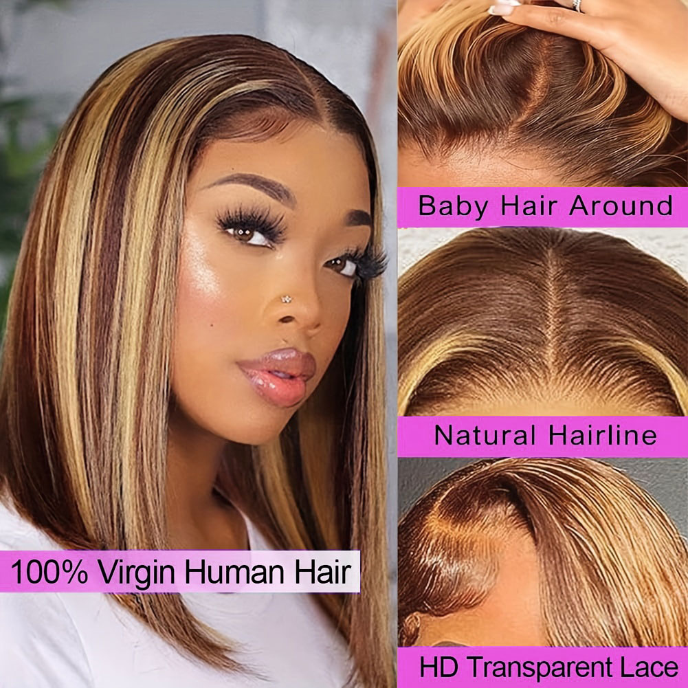 Prosta krótka peruka bob z lud – Glueless Wear And Go Human Hair Wig recenzja i cena