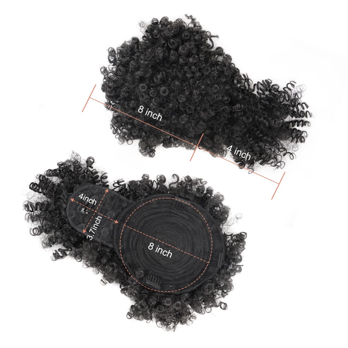 Afro Puff syntetyczny kucyk ze – Drawstring Afro Curly Puff Ponytail recenzja i cena