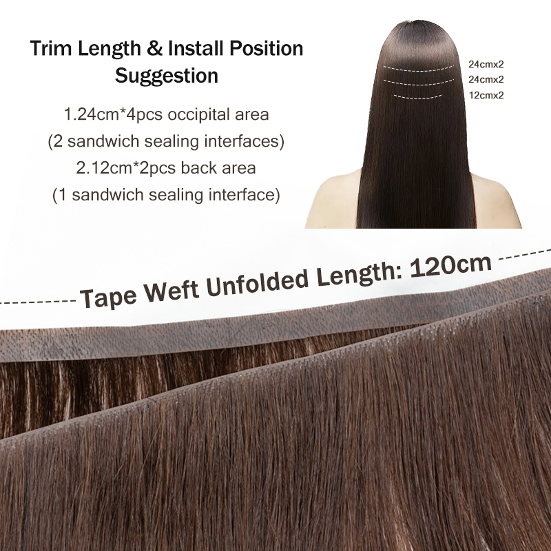 Niewidoczna długa taśma PU Wef – Invisible Tape In Extensions Real Hair recenzja i cena
