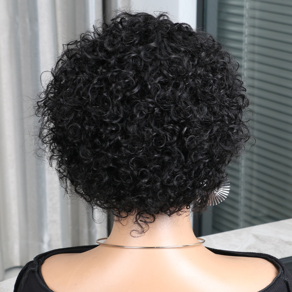 Peruka Pixie Cut z Włosów Natu – Short Pixie Cut Wig Human Hair Cheap recenzja i cena