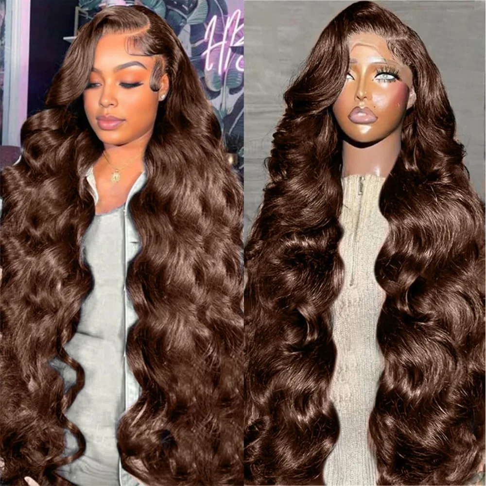 Czekolada # Peruka Body Wave,  – Hd Lace Frontal Wig Human Hair Pre Plucked recenzja i cena
