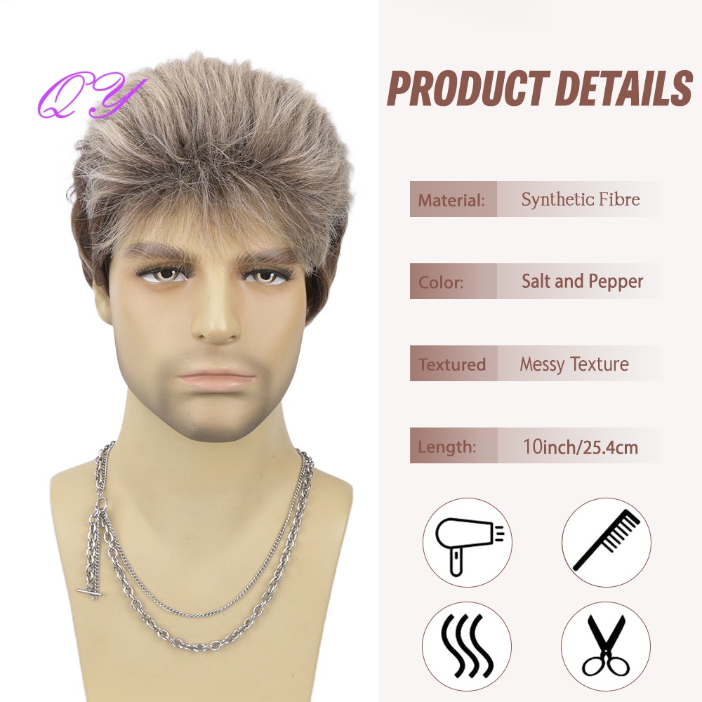 Syntetyczna, krótka, brązowo-l – Synthetic Wigs recenzja i cena