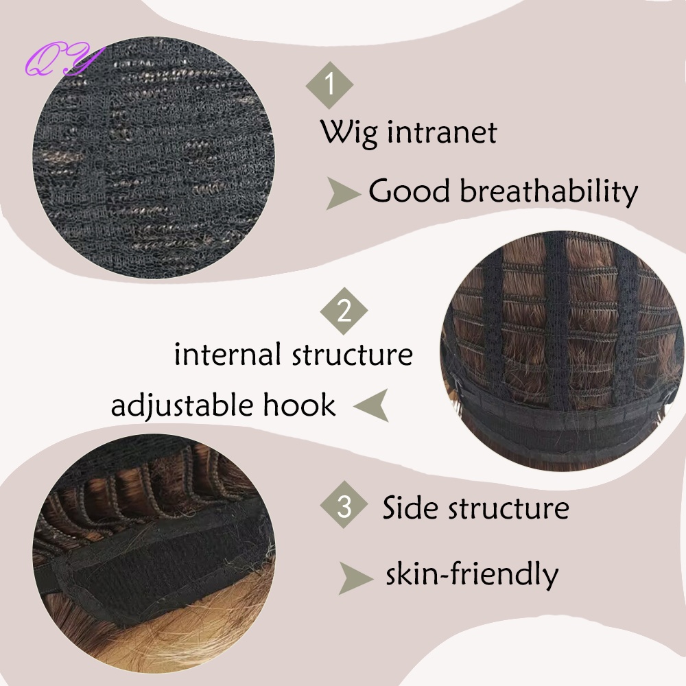 Syntetyczna, krótka, brązowo-l – Synthetic Wigs recenzja i cena
