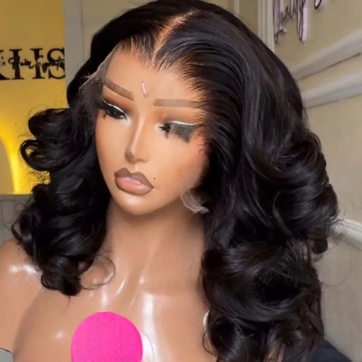 Czarna Peruka Krótki Bob Falow – Pre Parted 13X4 Lace Front Bob Wig recenzja i cena