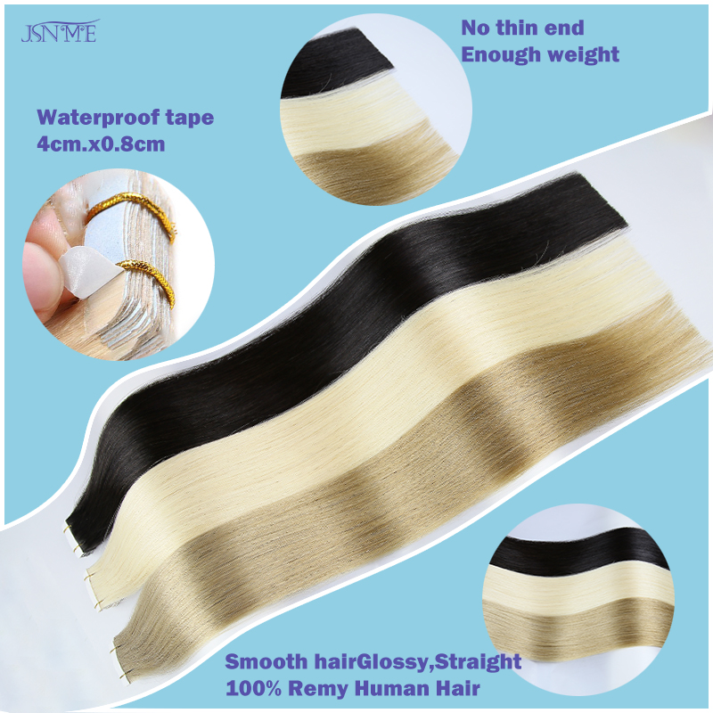 Doczepiane włosy na taśmie JSN – Invisible Tape In Extensions Real Hair recenzja i cena
