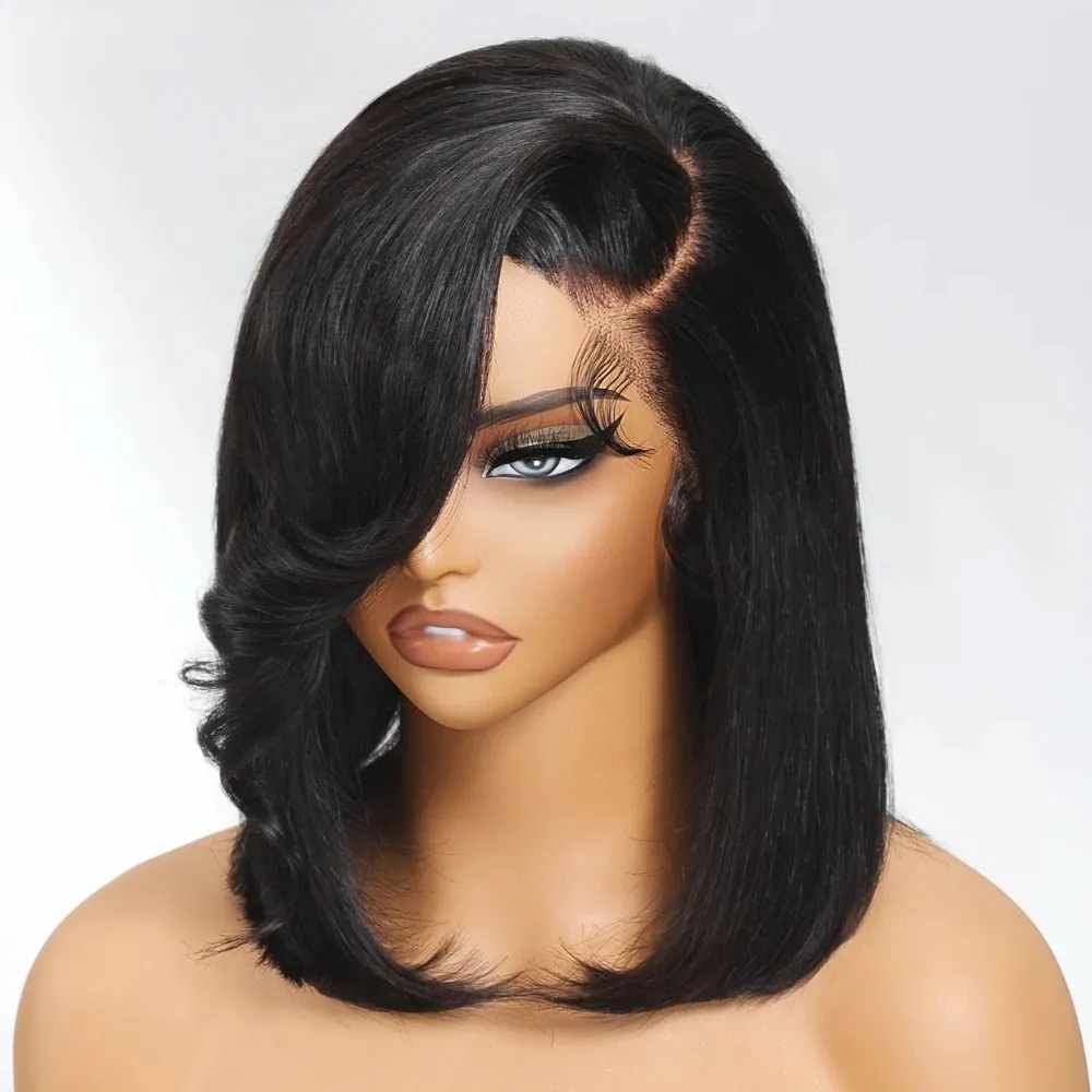 Czarna Krótka Peruka Bob Prost – Pre Parted 13X4 Lace Front Bob Wig recenzja i cena