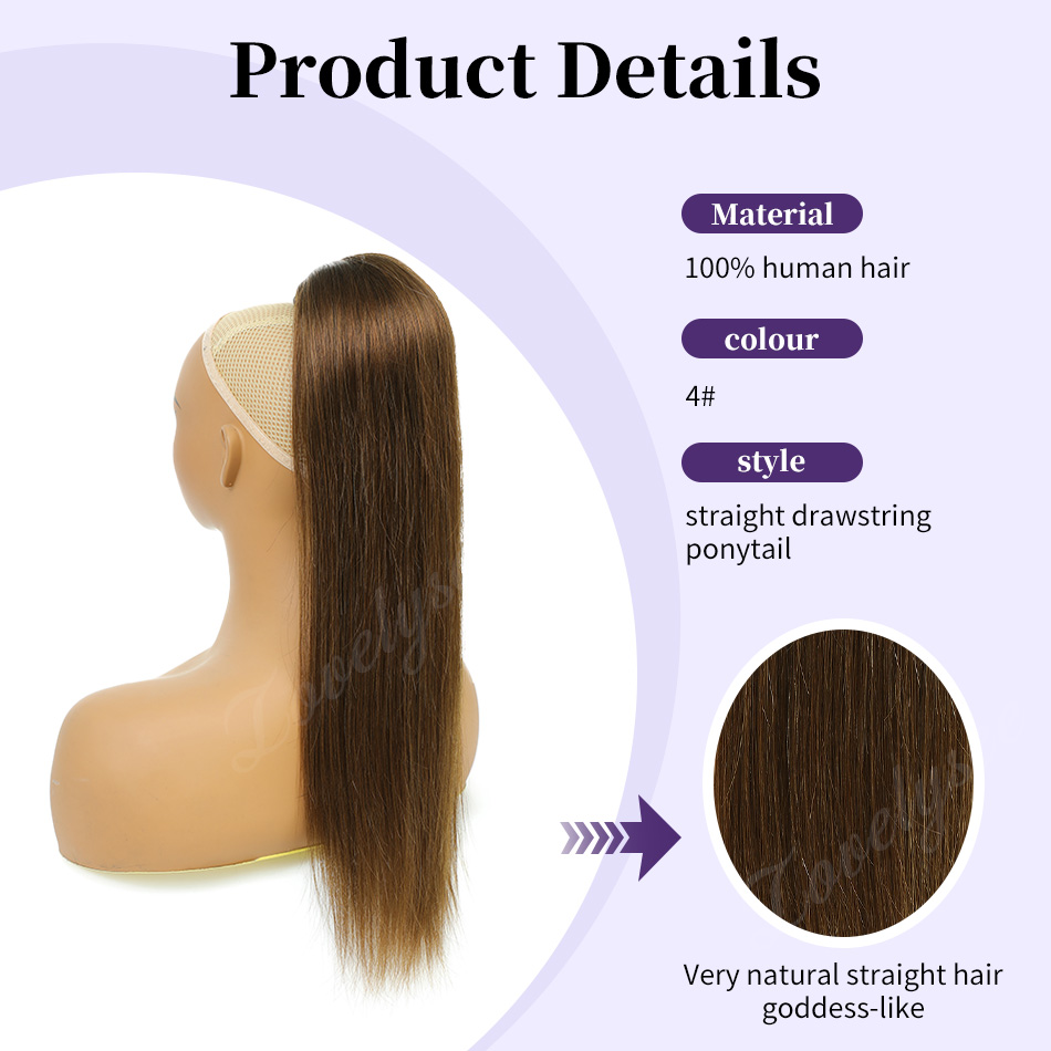 Krótki kucyk na sznurku 14-18  – Seamless Clip In Hair Extensions Human Hair recenzja i cena