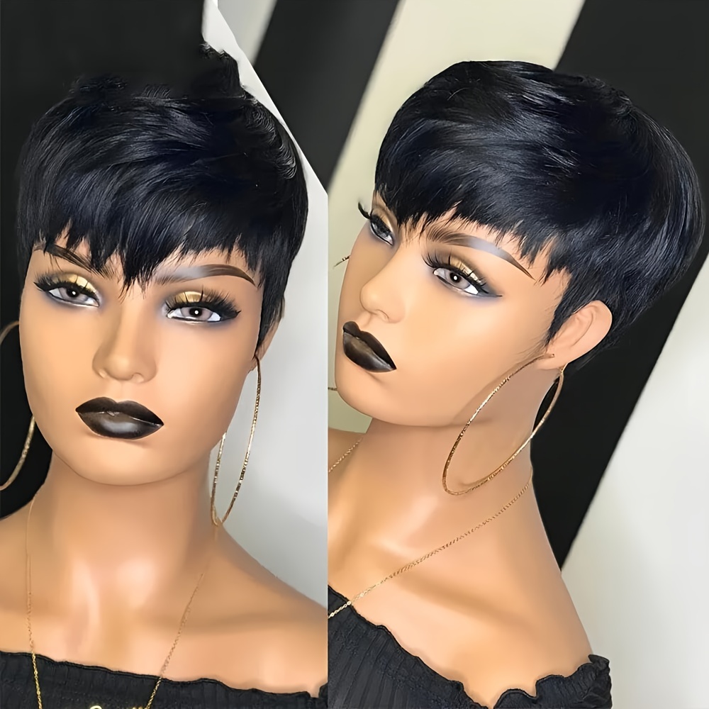 Krótkie peruki Pixie Ludzkie w – Short Pixie Cut Wig Human Hair Cheap recenzja i cena