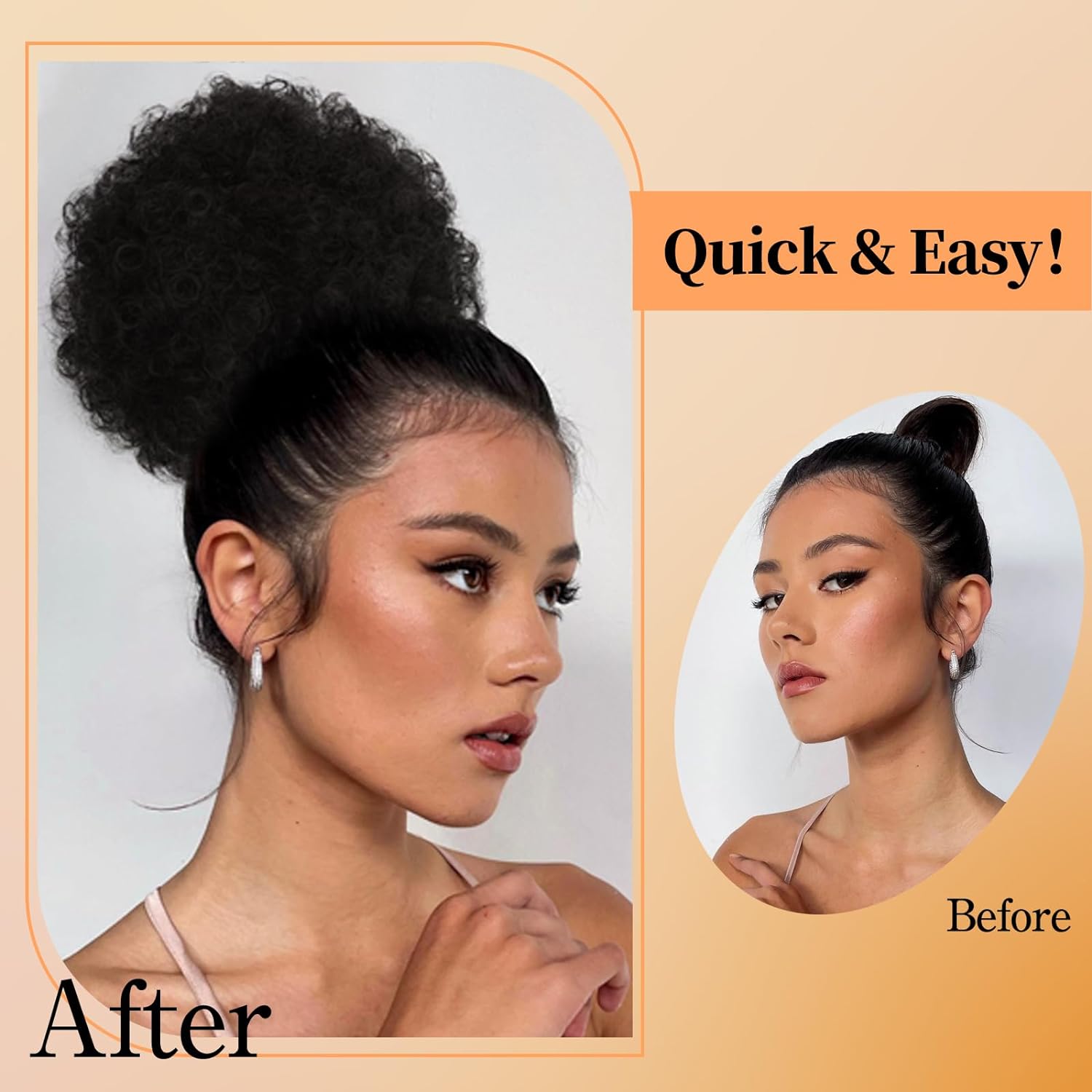 Afro Puff kucyk ze sznurkiem d – Drawstring Afro Curly Puff Ponytail recenzja i cena