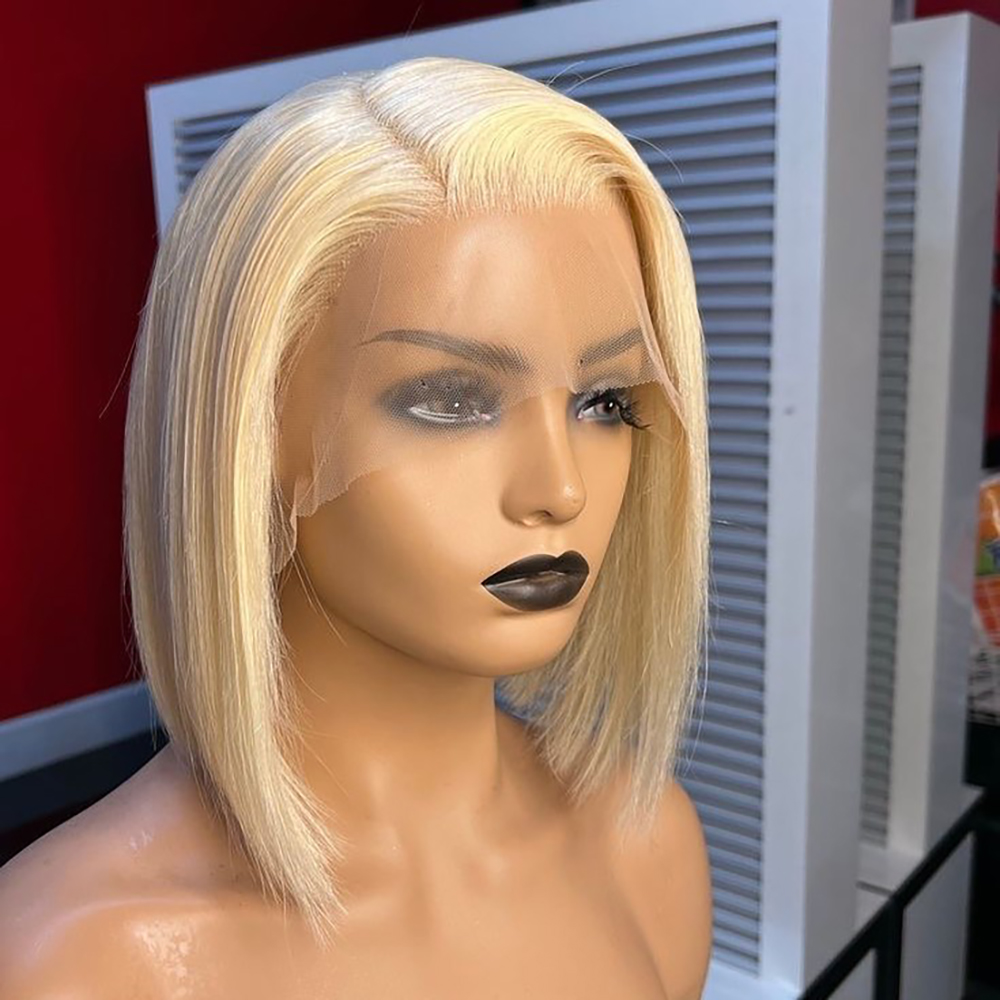 Peruka Bob Blond 613 Prosta z  – Pre Parted 13X4 Lace Front Bob Wig recenzja i cena