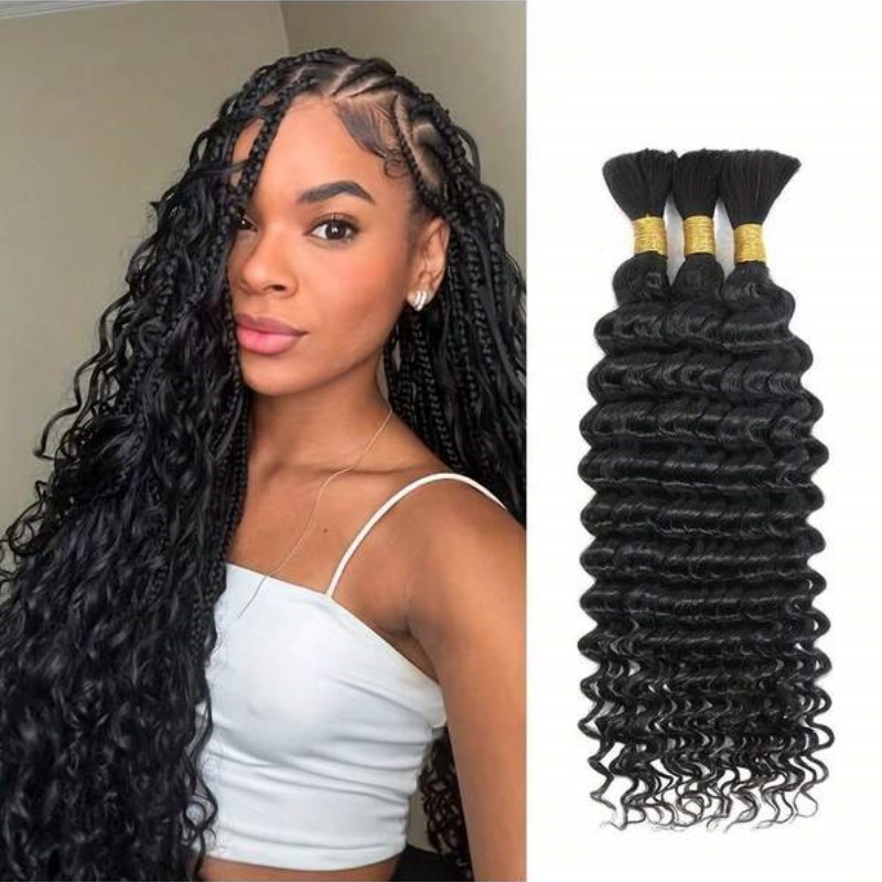 2 Wiązki Włosów Naturalnych Wa – Water Wave Bulk Human Hair For Braiding recenzja i cena