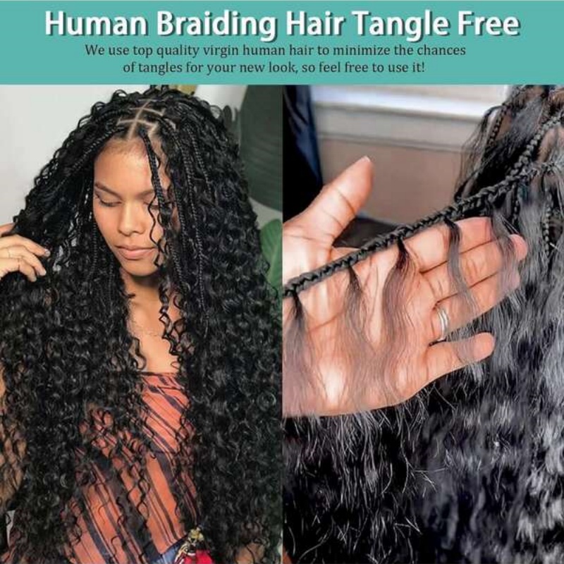 2 Wiązki Włosów Naturalnych Wa – Water Wave Bulk Human Hair For Braiding recenzja i cena