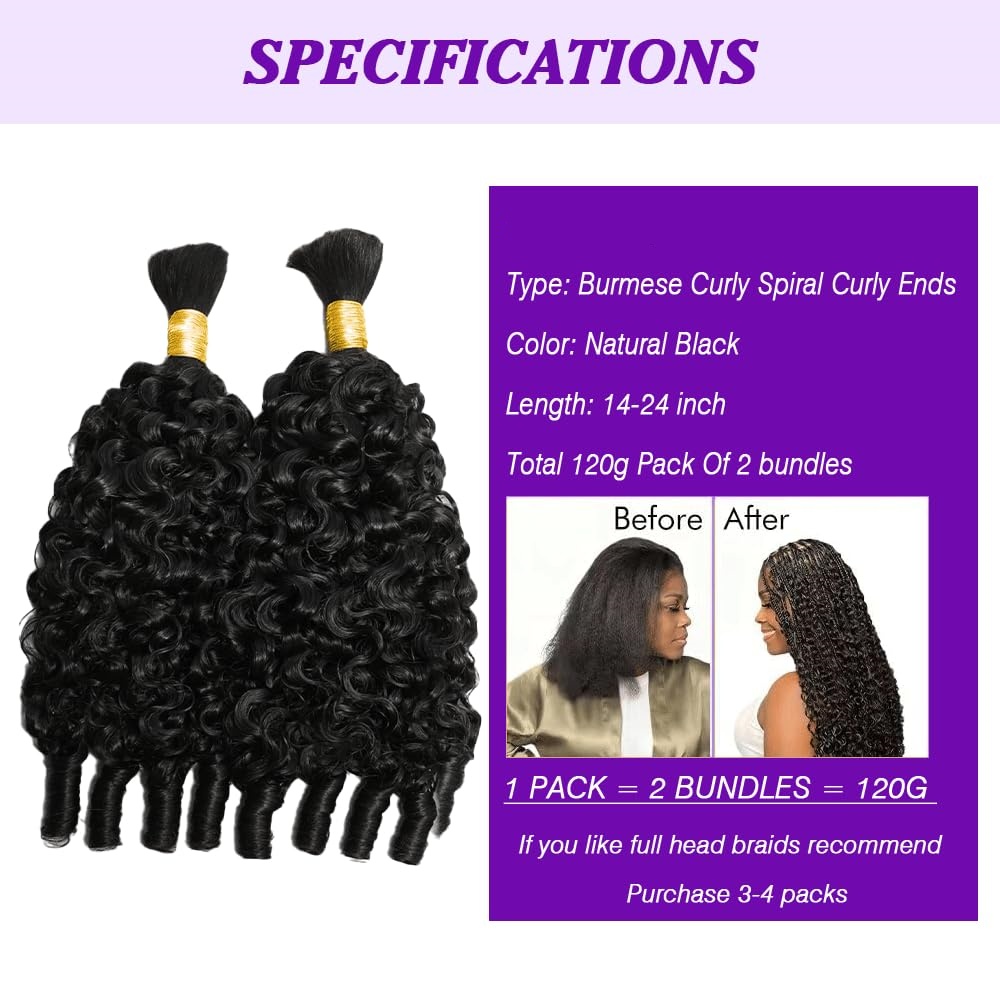 Włosy do zaplatania 12A, ludzk – Water Wave Bulk Human Hair For Braiding recenzja i cena