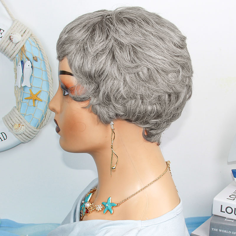 Krótkie, proste peruki z natur – Short Pixie Cut Wig Human Hair Cheap recenzja i cena