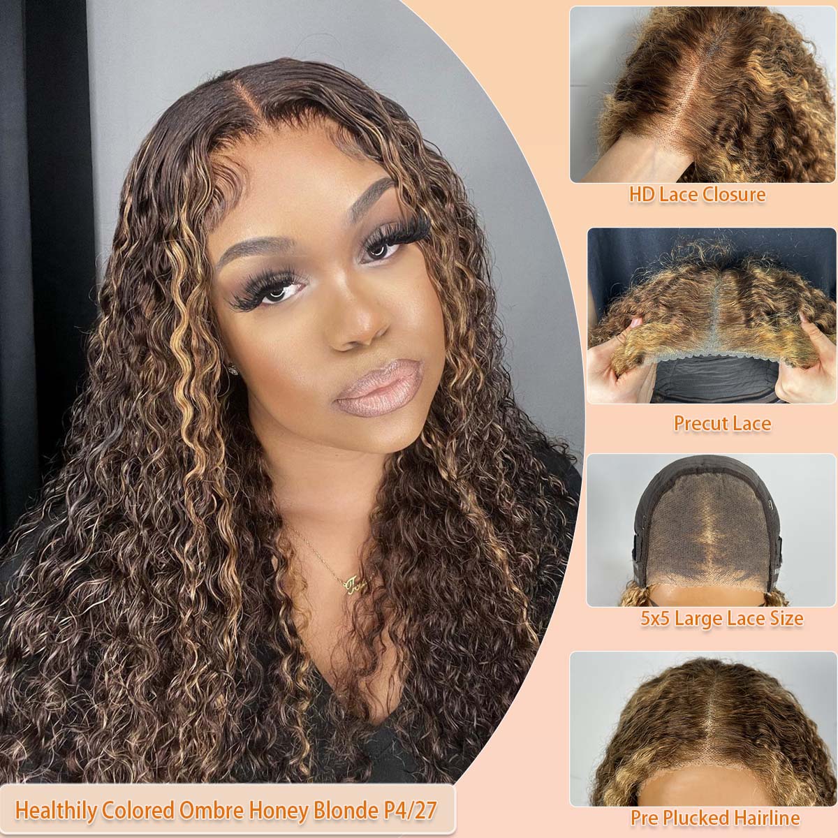 Peruka Wear & Go P427 Miodowy  – Glueless Wear And Go Human Hair Wig recenzja i cena