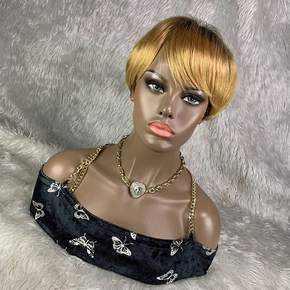 8-calowa krótka peruka z włosa – Short Pixie Cut Wig Human Hair Cheap recenzja i cena