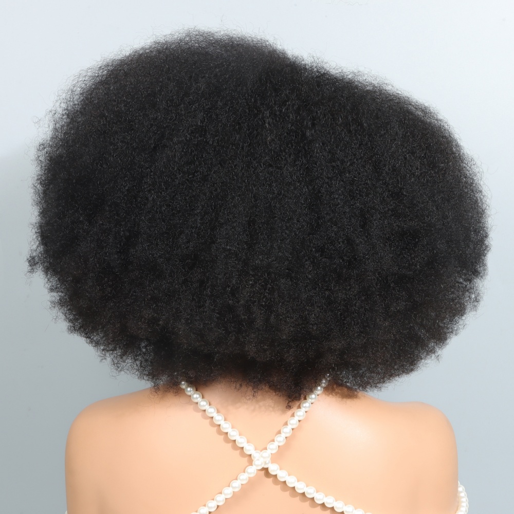 Peruki afro 14 cali dla czarno – Glueless Wear And Go Human Hair Wig recenzja i cena