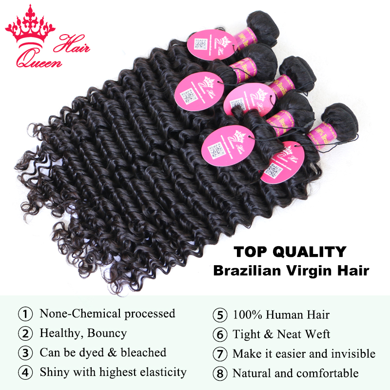 Top Quality Hair Bundles With  – Deep Wave 3 Bundles With Closure recenzja i cena