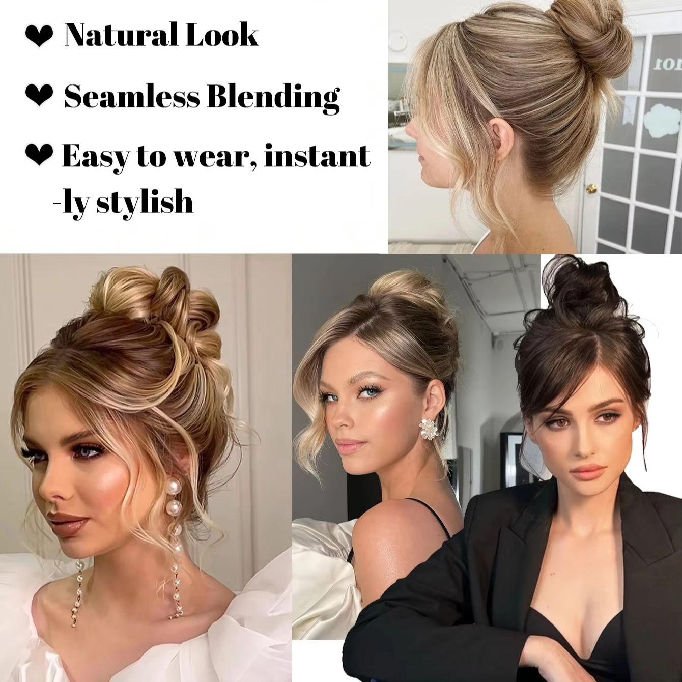 Syntetyczny mini klips do włos – Claw Clip Messy Bun Hair Piece recenzja i cena