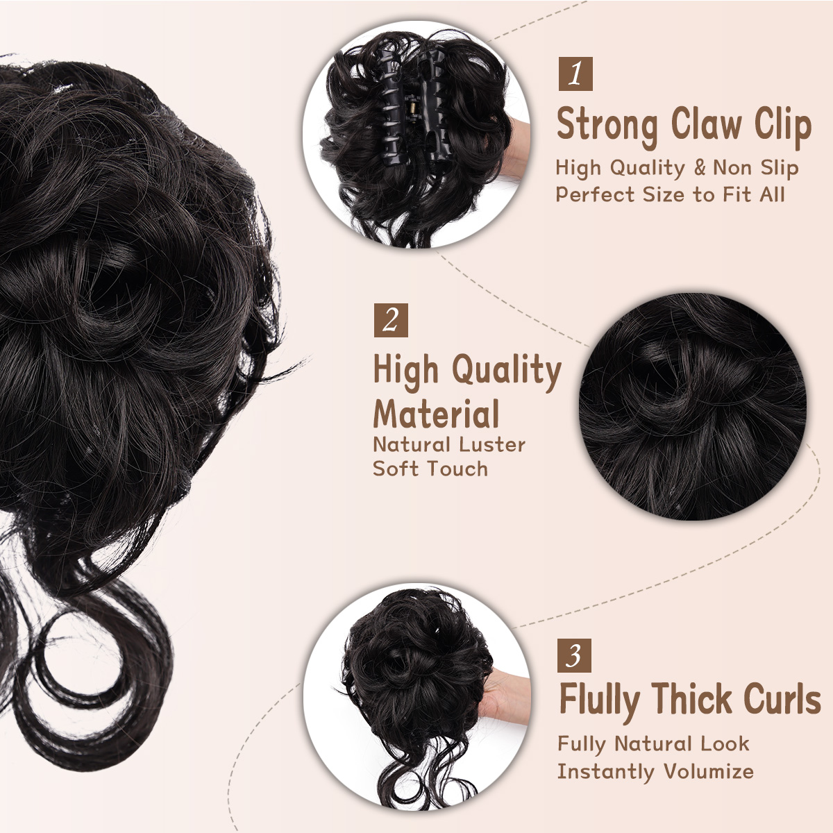 Messy Bun Hair Piece Claw Clip – Claw Clip Messy Bun Hair Piece recenzja i cena