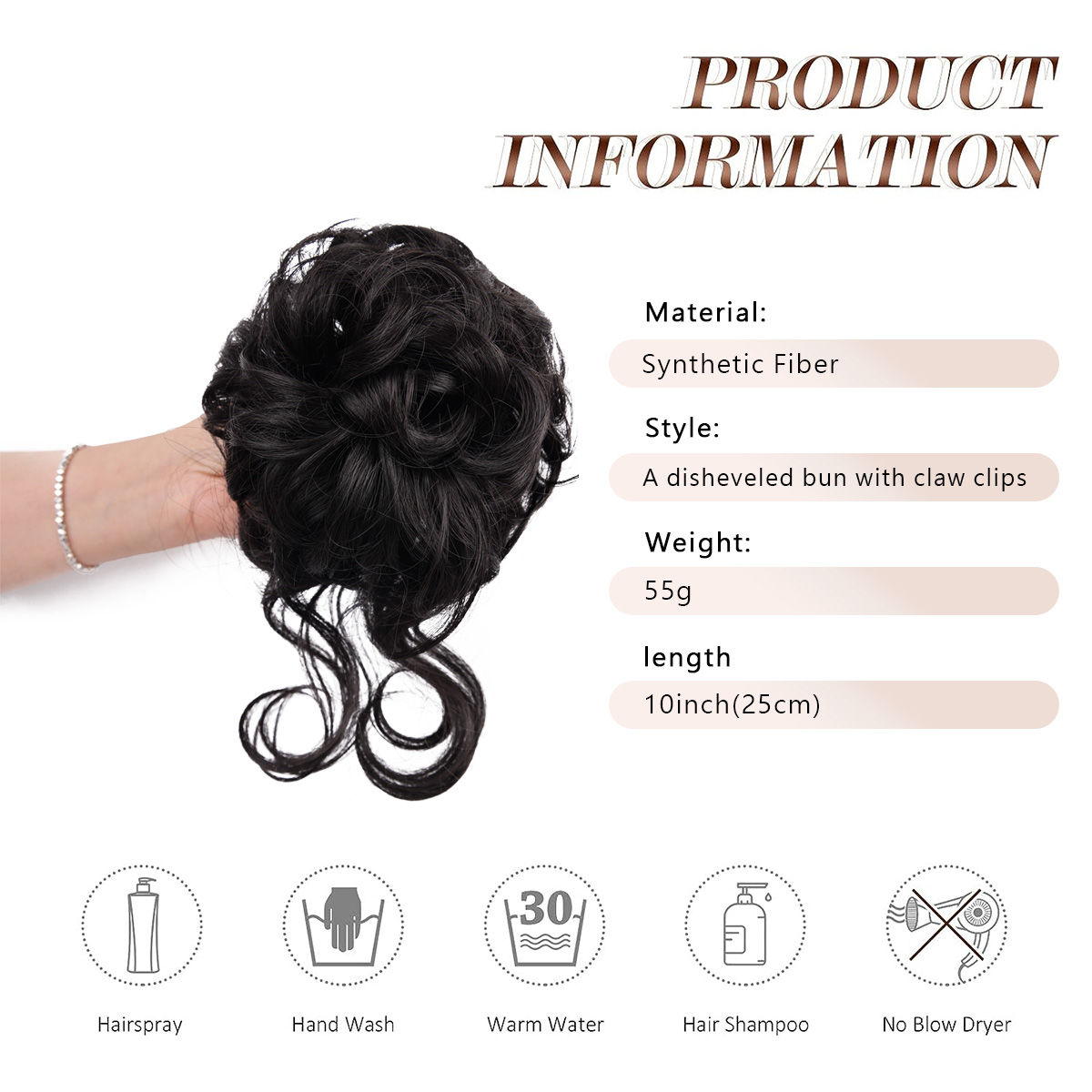 Messy Bun Hair Piece Claw Clip – Claw Clip Messy Bun Hair Piece recenzja i cena