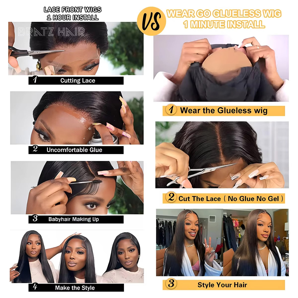 Peruka Bob z naturalnych włosó – Glueless Wear And Go Human Hair Wig recenzja i cena